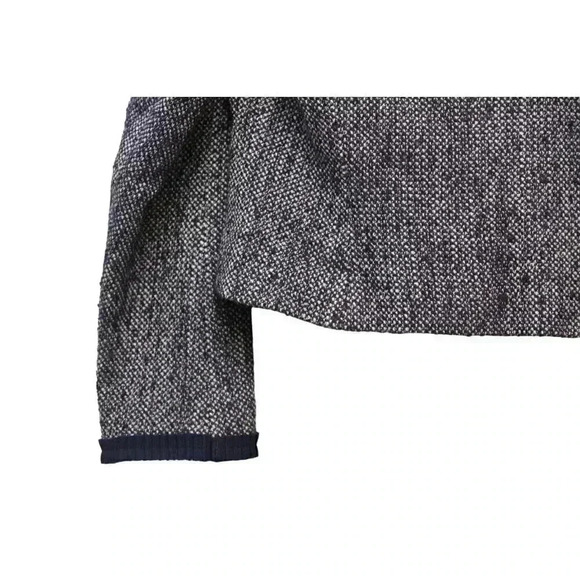 346 Brooks Brothers Blazer Jacket Size 14 Petite Navy Tweed Wool Blend Preppy - Picture 9 of 13